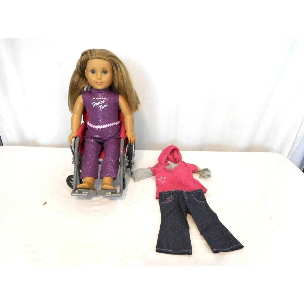 My American Girl Doll Fair Skin Blue Eyes Light Brown Hair 18